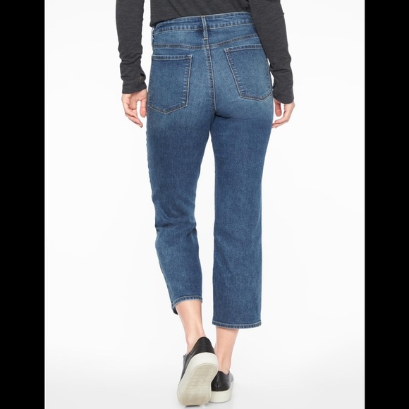 Athleta Sculptek Slim Straight Jeans In Lapis Wash - Picture 7 of 10